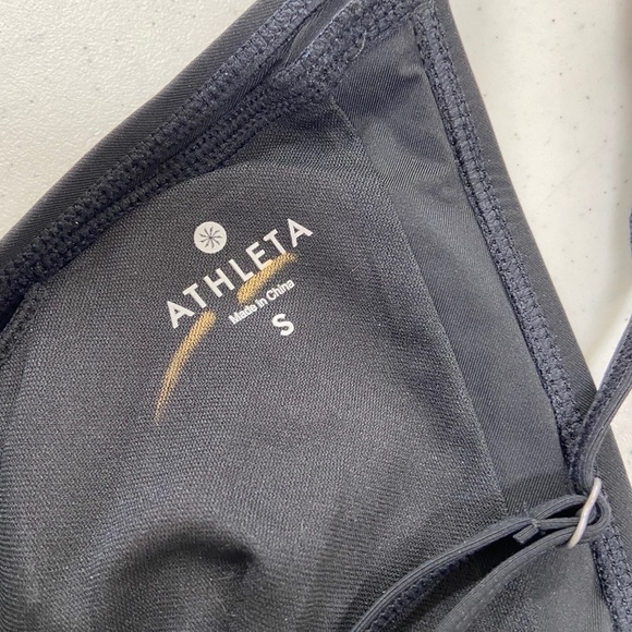 ATHLETA BLACK CLEAN STRAP TANKINI SWIM TOP - Picture 5 of 9